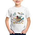 Camiseta Infantil Beija Flor No Ninho - Foca na Moda