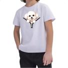 Camiseta Infantil Bichon Frise no Ziper