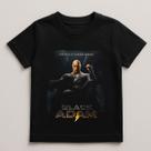 Camiseta Infantil Black Adam Marvel 100% Algodão