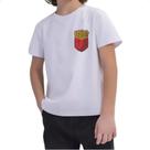 Camiseta Infantil Bolso com batata frita Camiseta Infantil Bolso com batata frita