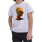 Camiseta Infantil Bonzai sunset fire art