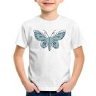 Camiseta Infantil Borboleta Abstrata - Foca na Moda