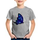 Camiseta Infantil Borboleta Azul - Foca na Moda