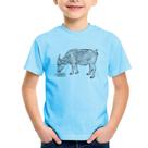 Camiseta Infantil Búfalo - Foca na Moda