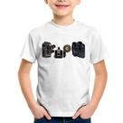 Camiseta Infantil Câmeras Vintage - Foca na Moda Camiseta Infantil Câmeras Vintage - Foca na Moda