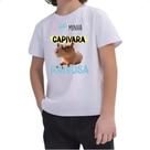 Camiseta Infantil Capivara te amo minha raivosa Camiseta Infantil Capivara te amo minha raivosa