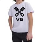 Camiseta Infantil Carro V6 Pistao