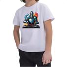 Camiseta Infantil Cavaleiro Medierval DJ