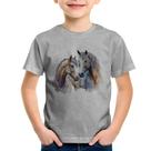 Camiseta Infantil Cavalo e Égua - Foca na Moda
