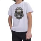 Camiseta Infantil Caveira metal grampunk