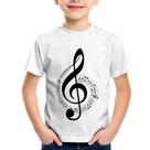 Camiseta Infantil Clave de Sol - Foca na Moda