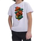 Camiseta Infantil Cogumelos Off-White