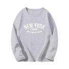 Camiseta Infantil Com Estampa De Letras De Nova York, Para Meninos E Meninas, Primavera, Algodão,