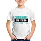 Camiseta Infantil Controle eu tenho, mas tá sem pilha - Foca na Moda