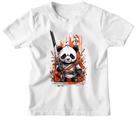 Camiseta Infantil Cute cartoon panda samurai