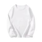 Camiseta Infantil De Algodão, 8 Cores, Manga Comprida, Gola Redonda, Para Meninos E Meninas,