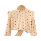 Camiseta Infantil De Manga Comprida Com Estampa Floral Para Meninos E Meninas, 2-10 Anos, Camiseta