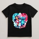 Camiseta Infantil Desenho Stitch 100% Algodao Modelo 15