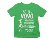Camiseta Infantil Dia dos Pais Presente Vovô Avô Verde Bandeira