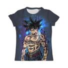 Camiseta Infantil Dragon Ball Para Meninos Super Saiyan Son Goku Verão Manga Curta Anime Tee