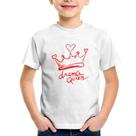 Camiseta Infantil Drama Queen - Foca na Moda Camiseta Infantil Drama Queen - Foca na Moda