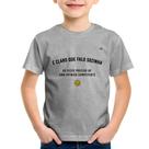 Camiseta Infantil É claro que falo sozinha, as vezes preciso de uma opinião competente - Foca na Moda