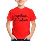 Camiseta Infantil Engenharia de Produção - Foca na Moda Camiseta Infantil Engenharia de Produção - Foca na Moda