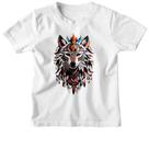 Camiseta Infantil Espirito lobo tribal Camiseta Infantil Espirito lobo tribal