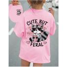 Camiseta Infantil Estampa Cute But Feral 675 Moda Kids Alegre Estampa Fofa Conforto e Estilo Camiseta Infantil Estampa Cute But Feral 675 Moda Kids Alegre Estampa Fofa Conforto e Estilo