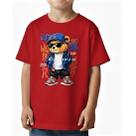 Camiseta Infantil Estampa Urso Cool Streetwear - Just Better Cool Rebel