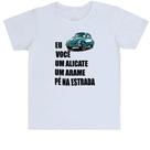 Camiseta Infantil Eu você alicate arame pé na estrada