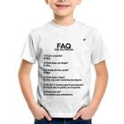 Camiseta Infantil FAQ Dia de Prova - Foca na Moda Camiseta Infantil FAQ Dia de Prova - Foca na Moda