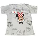 Camiseta Infantil Feminina manga curta algodão