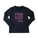 Camiseta Infantil Feminino ML Sand Preto - 141303