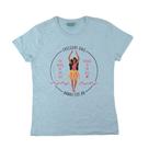Camiseta Infantil FreeSurf MC Baby Look Azul Mescla - 141601