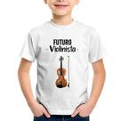 Camiseta Infantil Futuro Violinista - Foca na Moda Camiseta Infantil Futuro Violinista - Foca na Moda