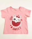Camiseta Infantil Gatinho Melancia Marisa Tam 1 a 3-63076