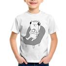 Camiseta Infantil Gatinho Ouvindo Música - Foca na Moda