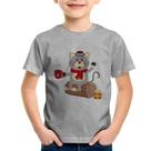 Camiseta Infantil Gatinho Simpático - Foca na Moda
