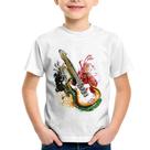 Camiseta Infantil Guitarra Reggae - Foca na Moda Camiseta Infantil Guitarra Reggae - Foca na Moda