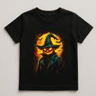 Camiseta Infantil Halloween Abobora Noturna Lua 100% Algodao