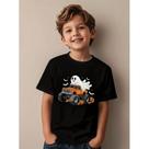 Camiseta Infantil Halloween Estampa Carrinho Fantasma Halloween 663 Look Kids Halloween Fantasia Inf