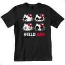 Camiseta Infantil Hello Kitty Rock Banda Kiss Divertida Camiseta Infantil Hello Kitty Rock Banda Kiss Divertida