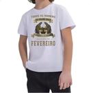 Camiseta Infantil Homem Lenda Aguia Fevereiro