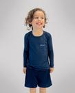 Camiseta Infantil Inconfundível Manga Longa Marinho