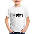Camiseta Infantil Inspira, respira, não pira - Foca na Moda