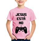 Camiseta Infantil Jesus está no controle - Foca na Moda