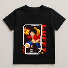 Camiseta Infantil Luffy One Piece Roupas De Anime