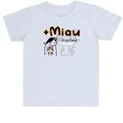 Camiseta Infantil Mais miau e menos mimimi Camiseta Infantil Mais miau e menos mimimi