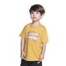 Camiseta Infantil Manga Curta Amarelo Deserto Canada Road Have Fun Camiseta Infantil Manga Curta Amarelo Deserto Canada Road Have Fun